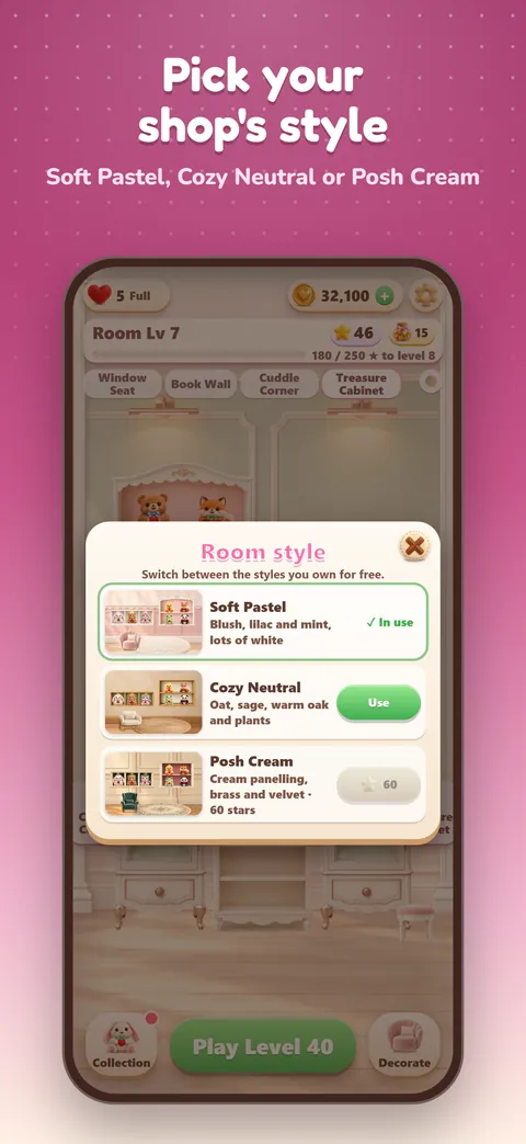 Screenshot 5: Pick your shop’s style